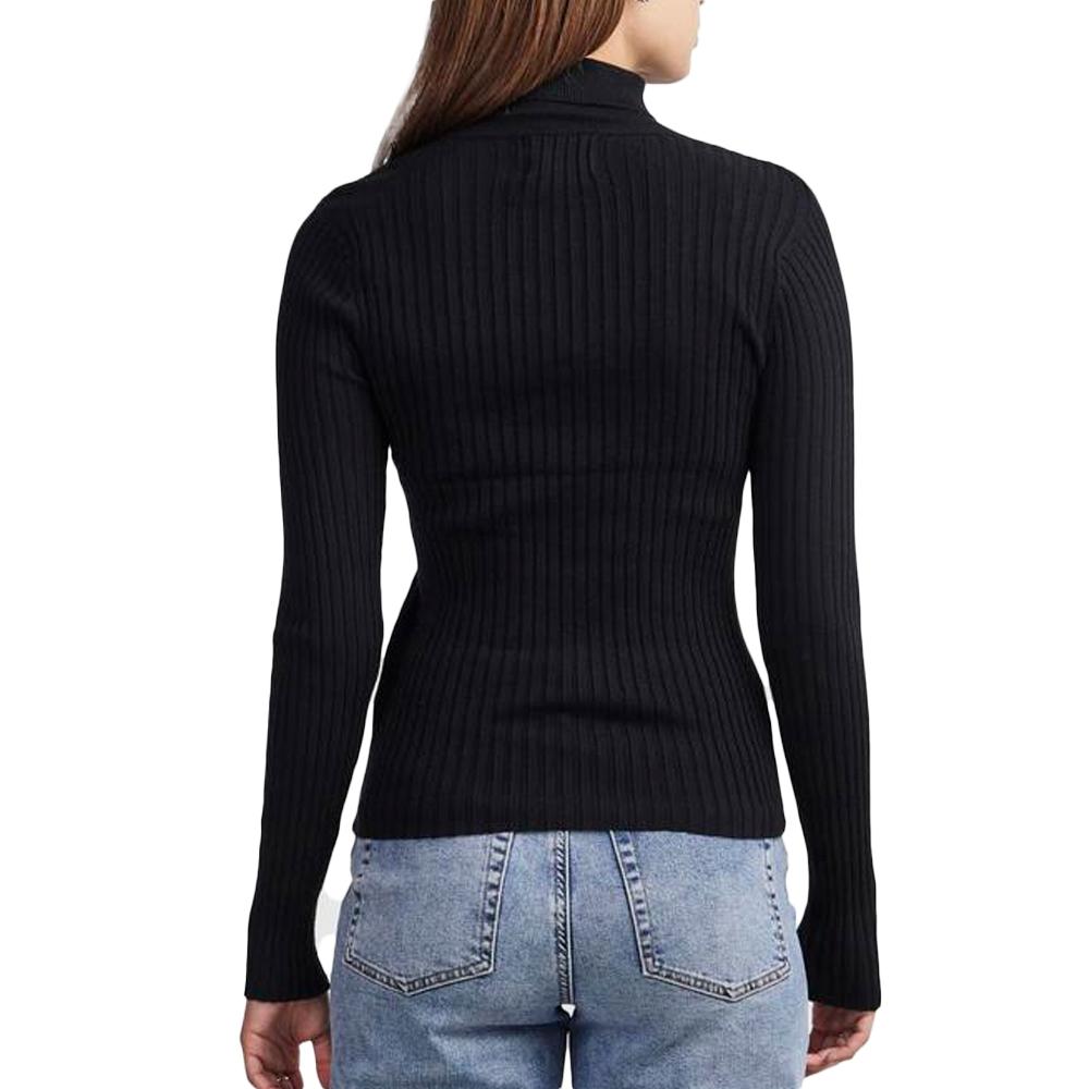 Pieces Pull Noir Femme PIECES Crista