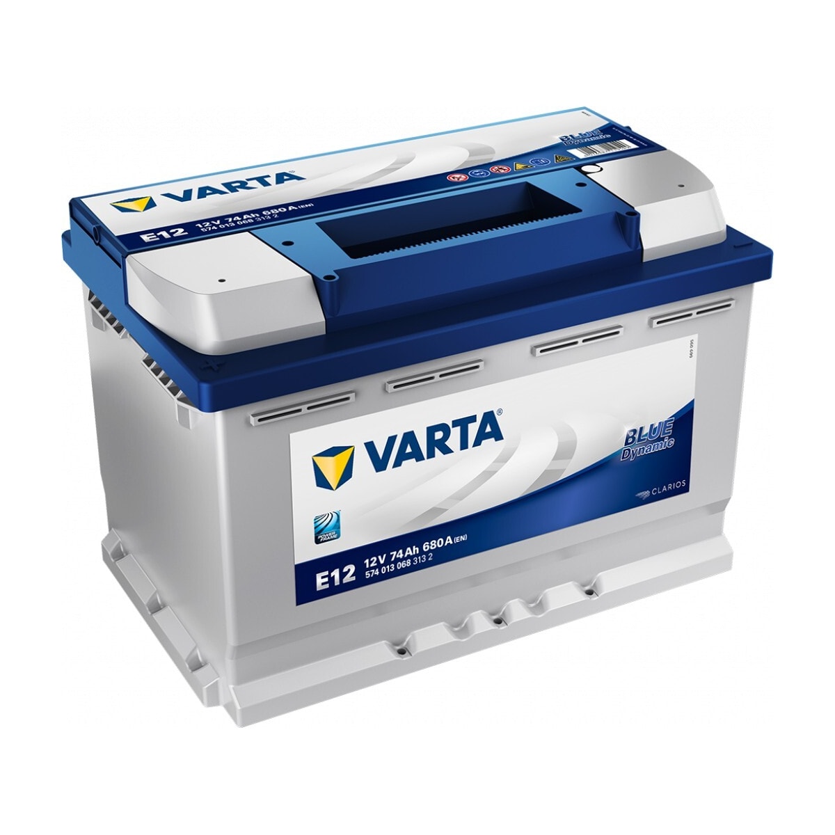 VARTA Blue Dynamic Batteri 12V 74AH 680CCA (278x175x190/190mm) +venstre E12