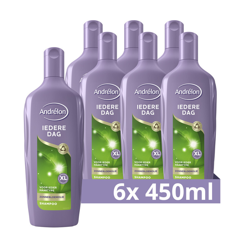 6x Andrelon Shampoo Iedere Dag450 ml