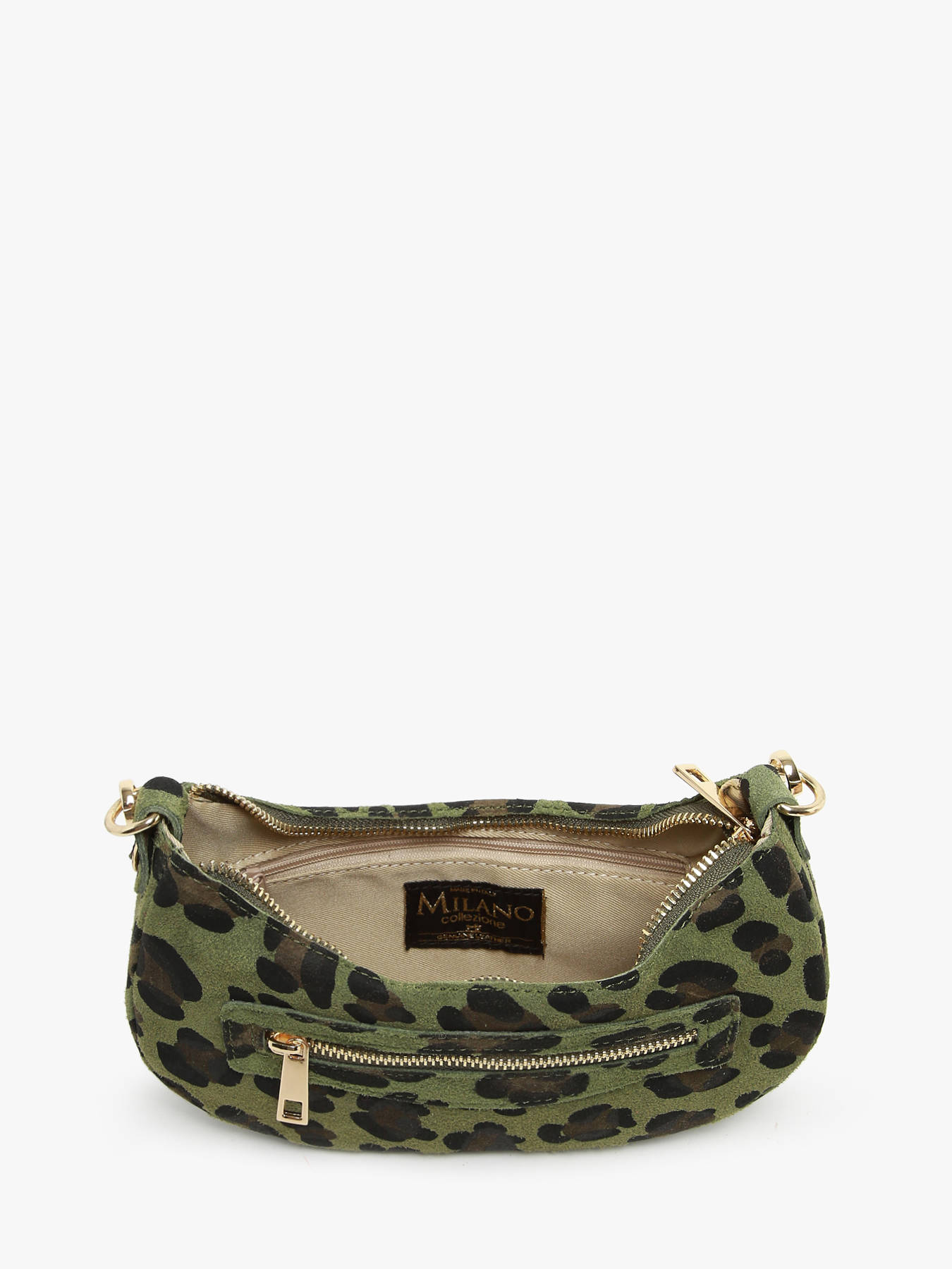 sac port paule Velvet leopardo cuir MILANO