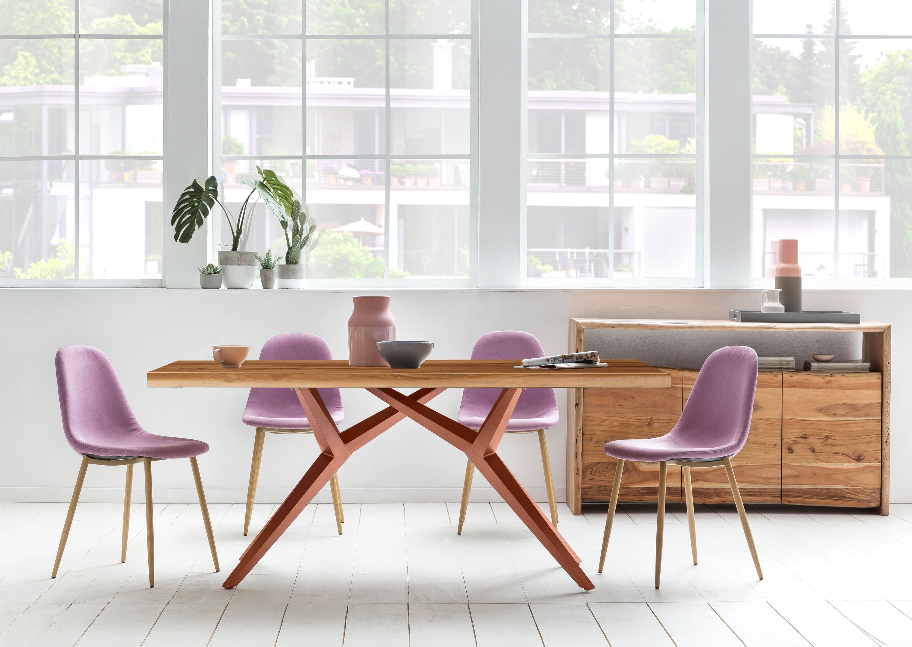 Tisch 200x100 Teak Holztisch Esstisch Küchentisch Wohnzimmertisch Speisetisch