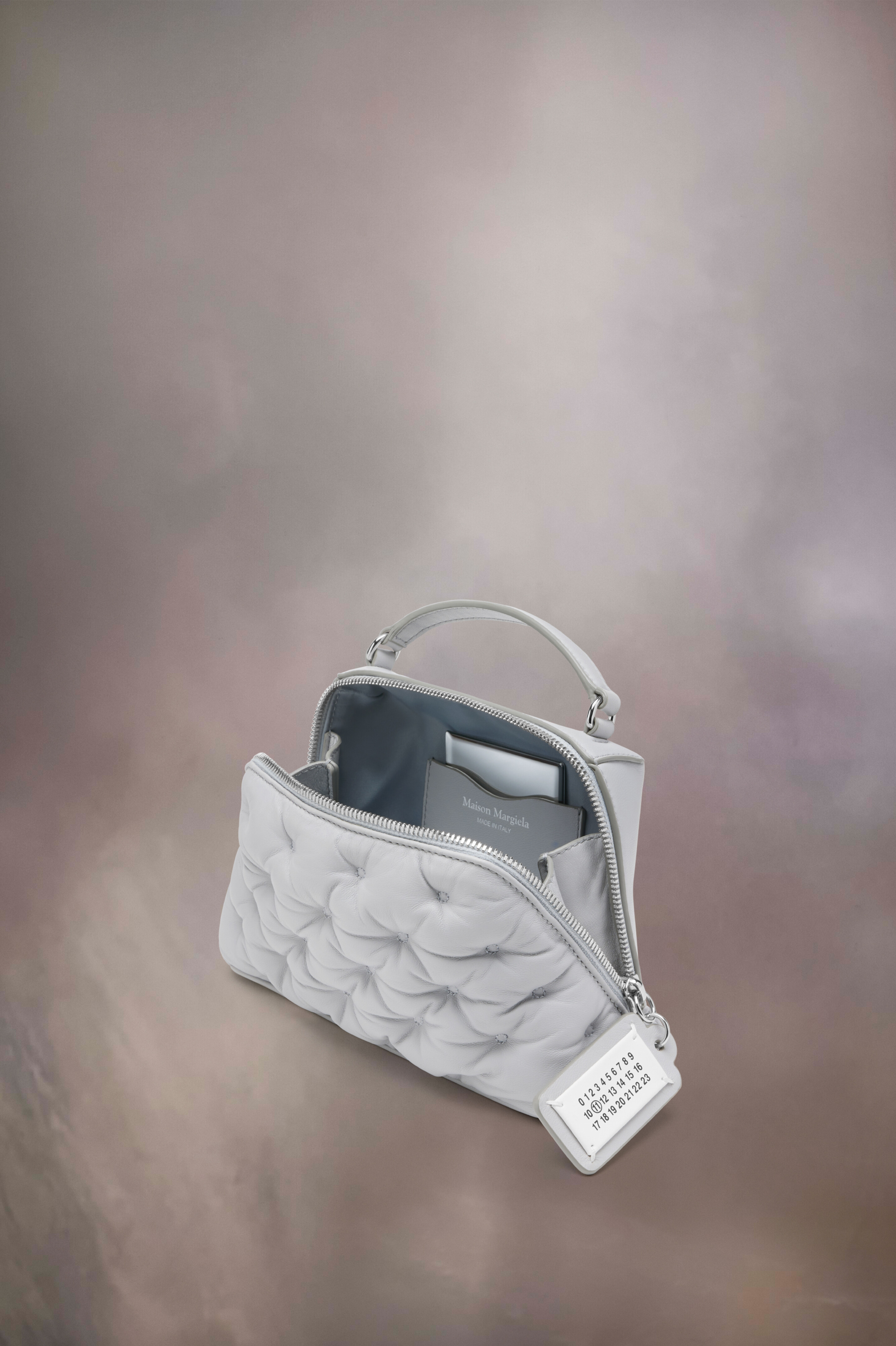 GLAM SLAM EMBROIDERY TRAPEZOID BAG Glacial