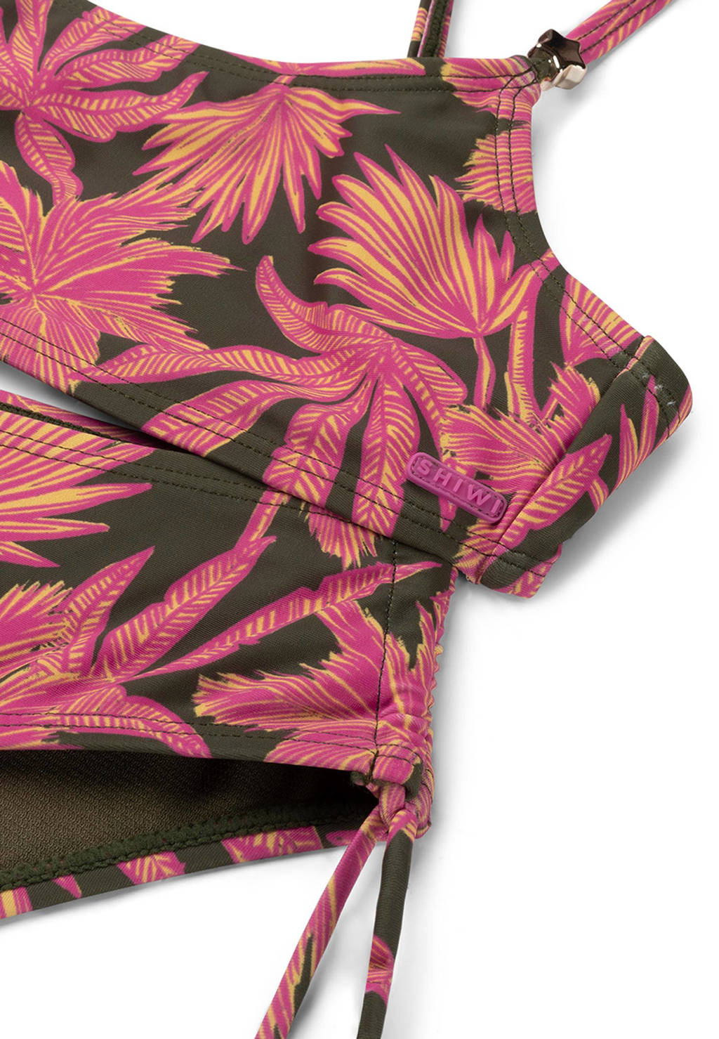crop bikini Liv groen/roze