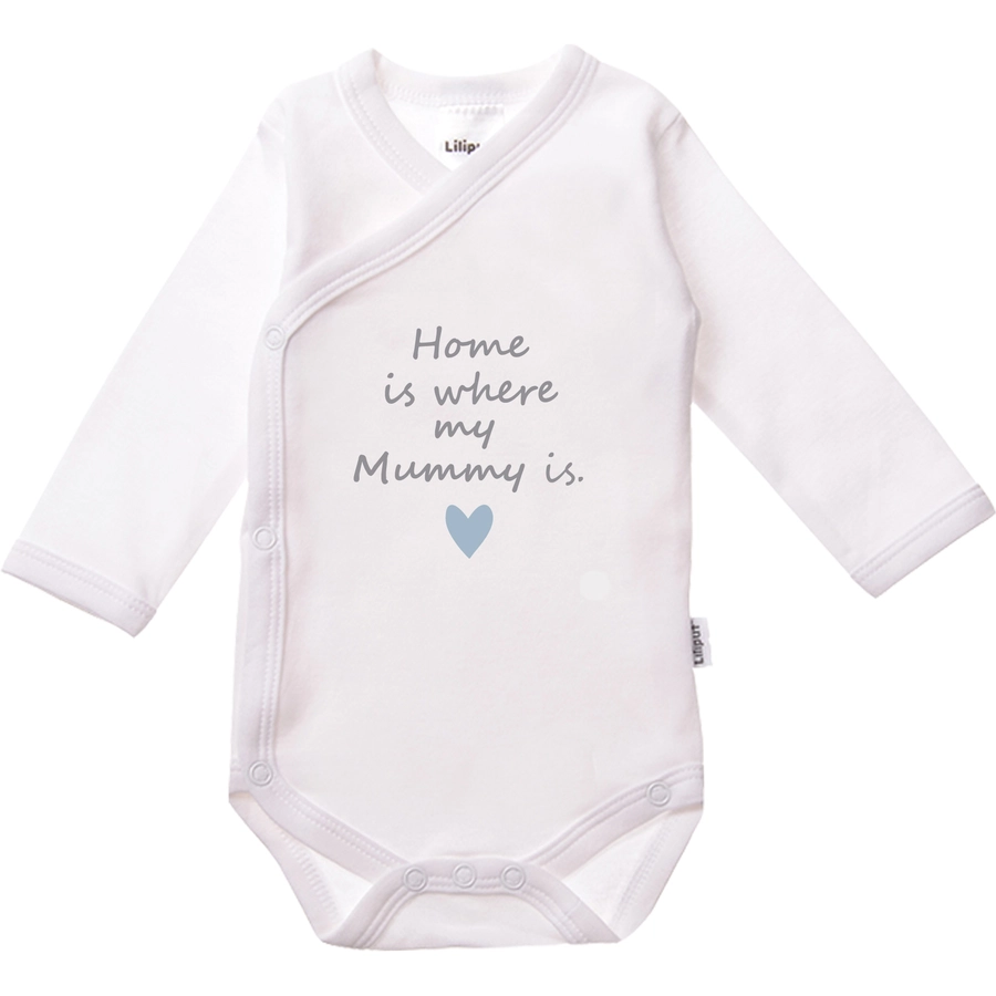Liliput Wickelbody Home is where my mummy is weiss