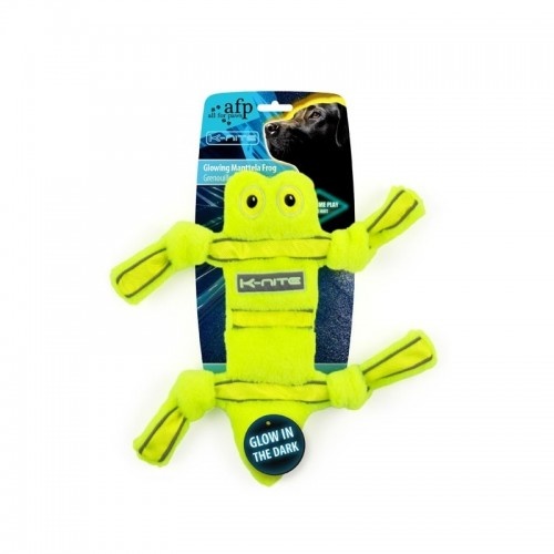 Brinquedo de pelúcia fluorescente para cães All for Paws Frog Knight