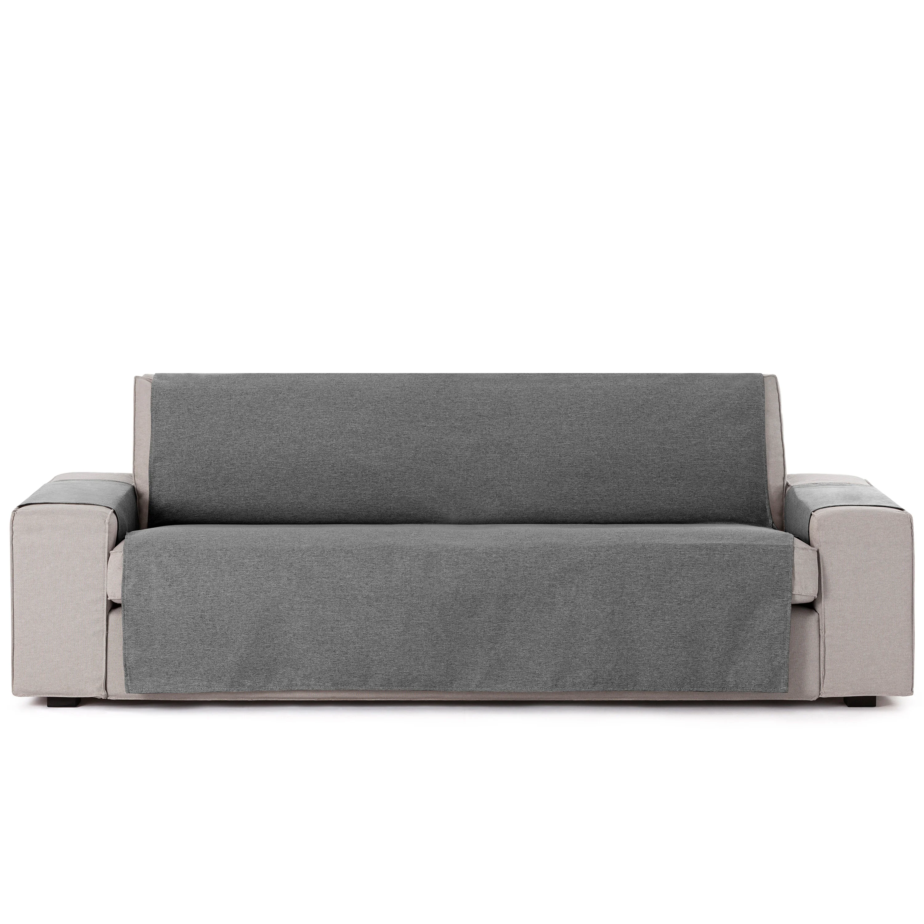 Capa protetora para sofá Vipalia, 1 lugar / Relax, cinza escuro, modelo Brisa
