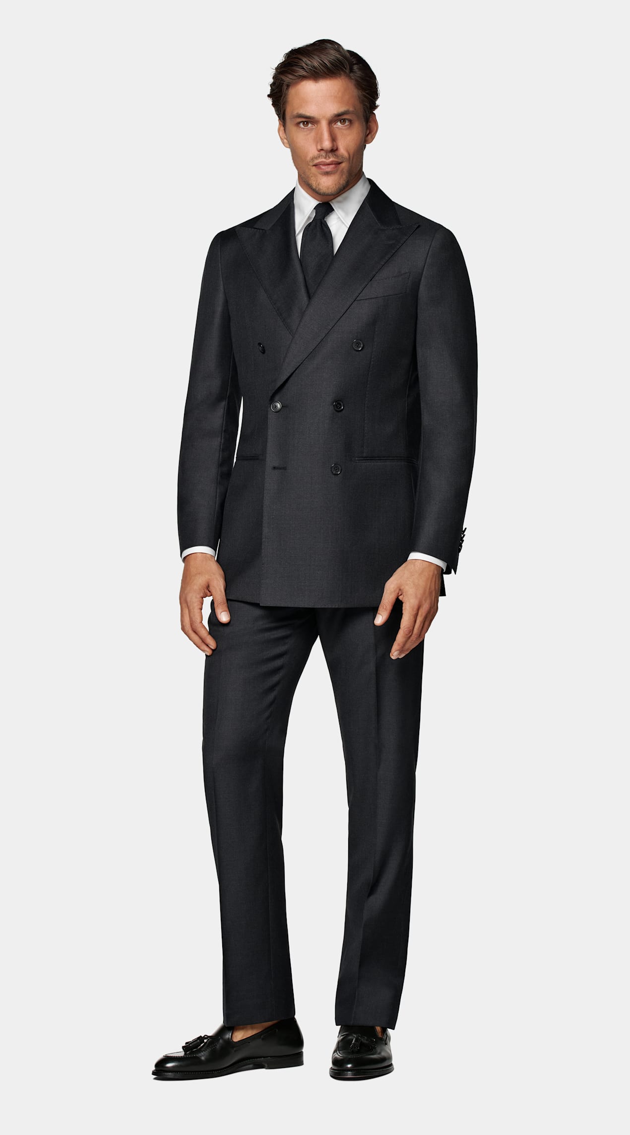 Costume Havana coupe Tailored gris foncé