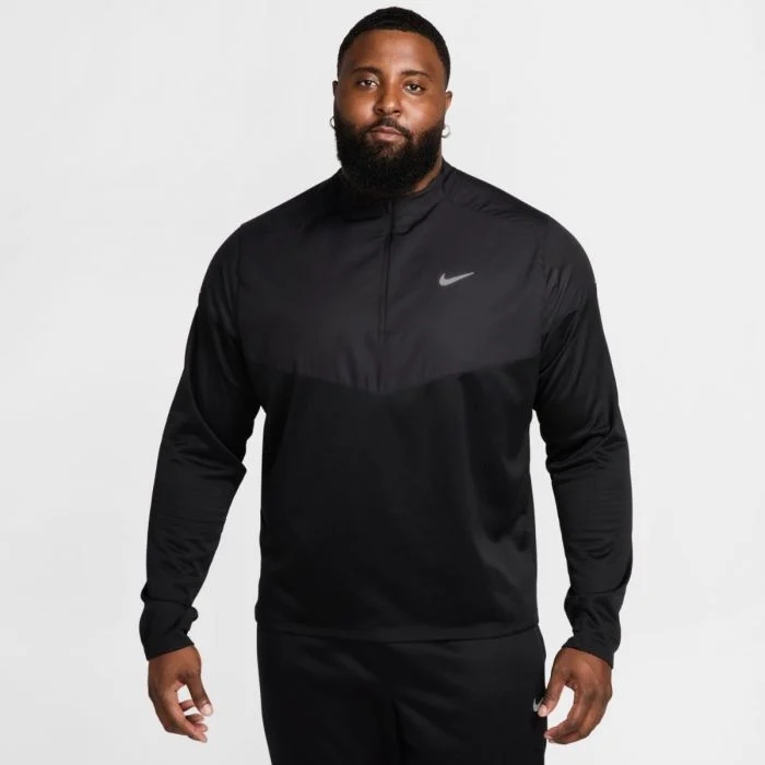 Nike Herre Mellemlag Therma-FIT Water-Repellent Sphere Element Half Zip Sort