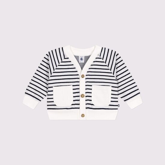 Cardigan en jersey épais   Smoking        de               Petit Bateau