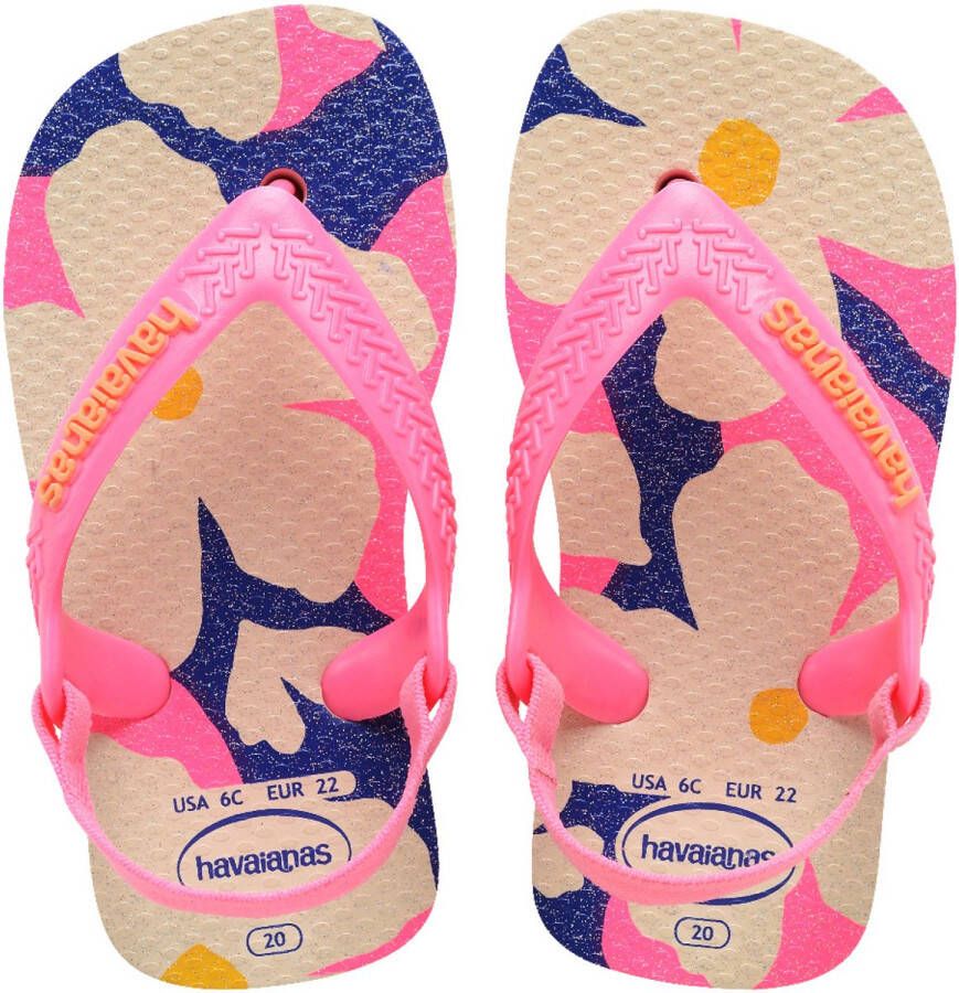 Havaianas teenslippers met hielbandje roze