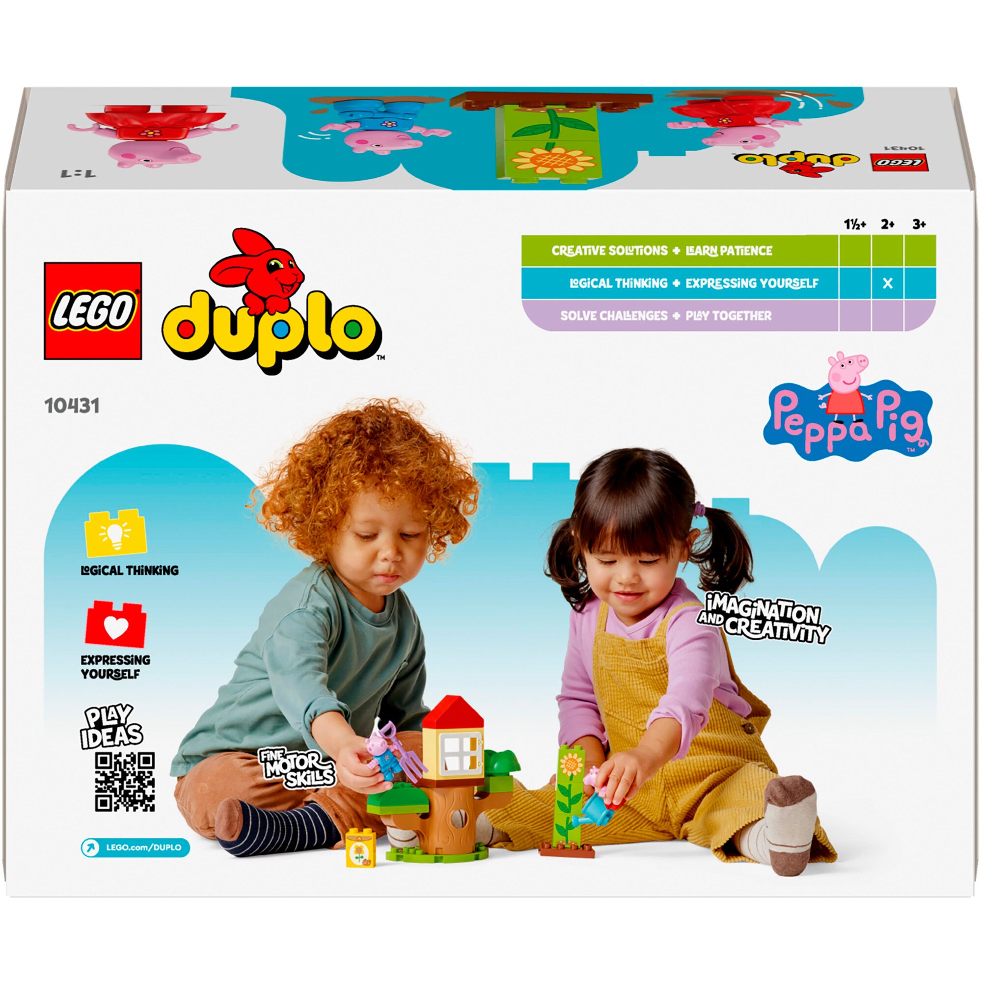 LEGO Konstruktionsspielzeug DUPLO Peppas Garten mit Baumhaus