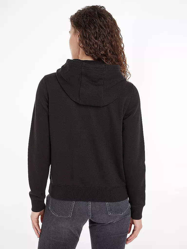 TOMMY JEANS Kapuzensweatjacke schwarz