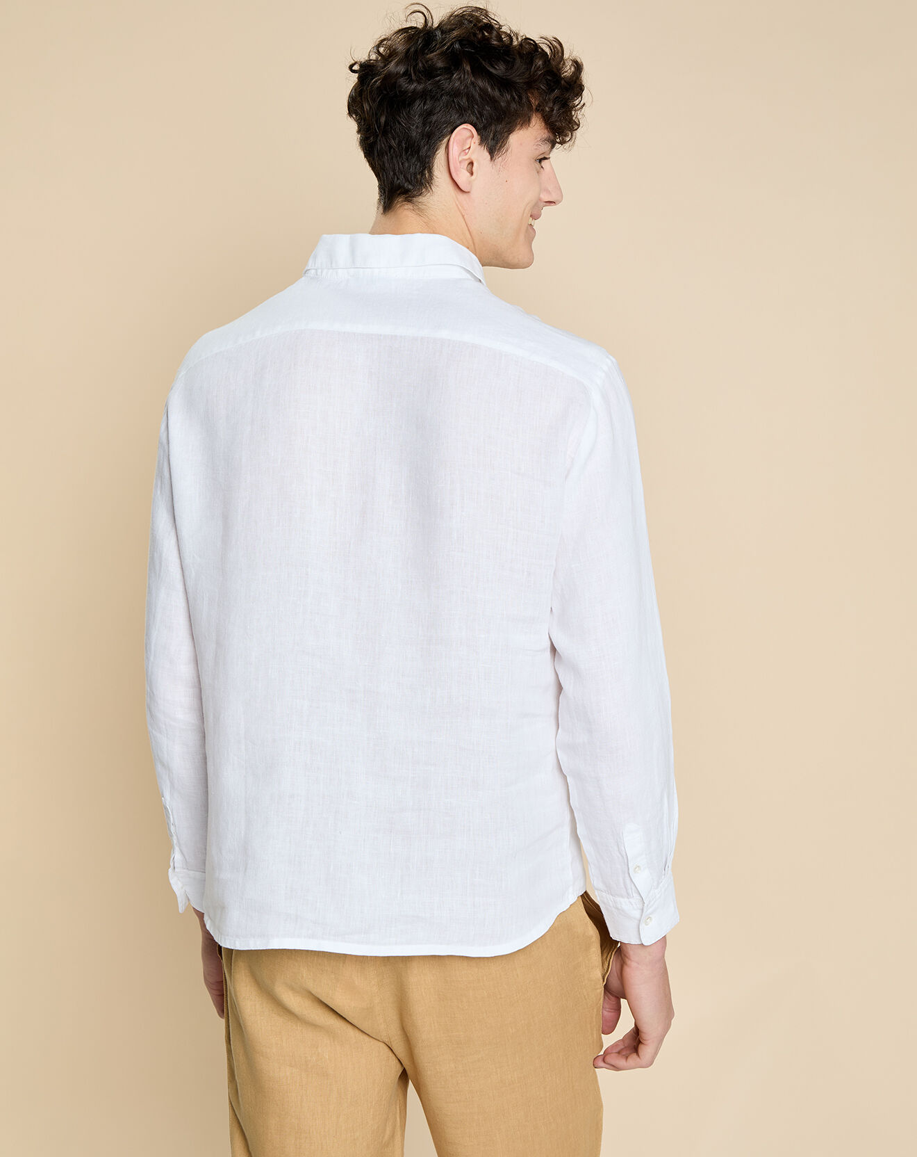 Harris Wilson Chemise 100% Lin Danish blanche