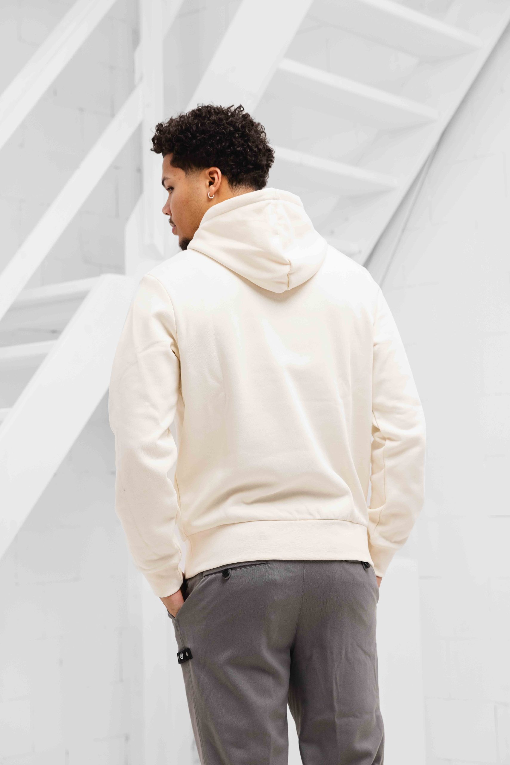 Lacoste Fleece Hoodie Heren Beige