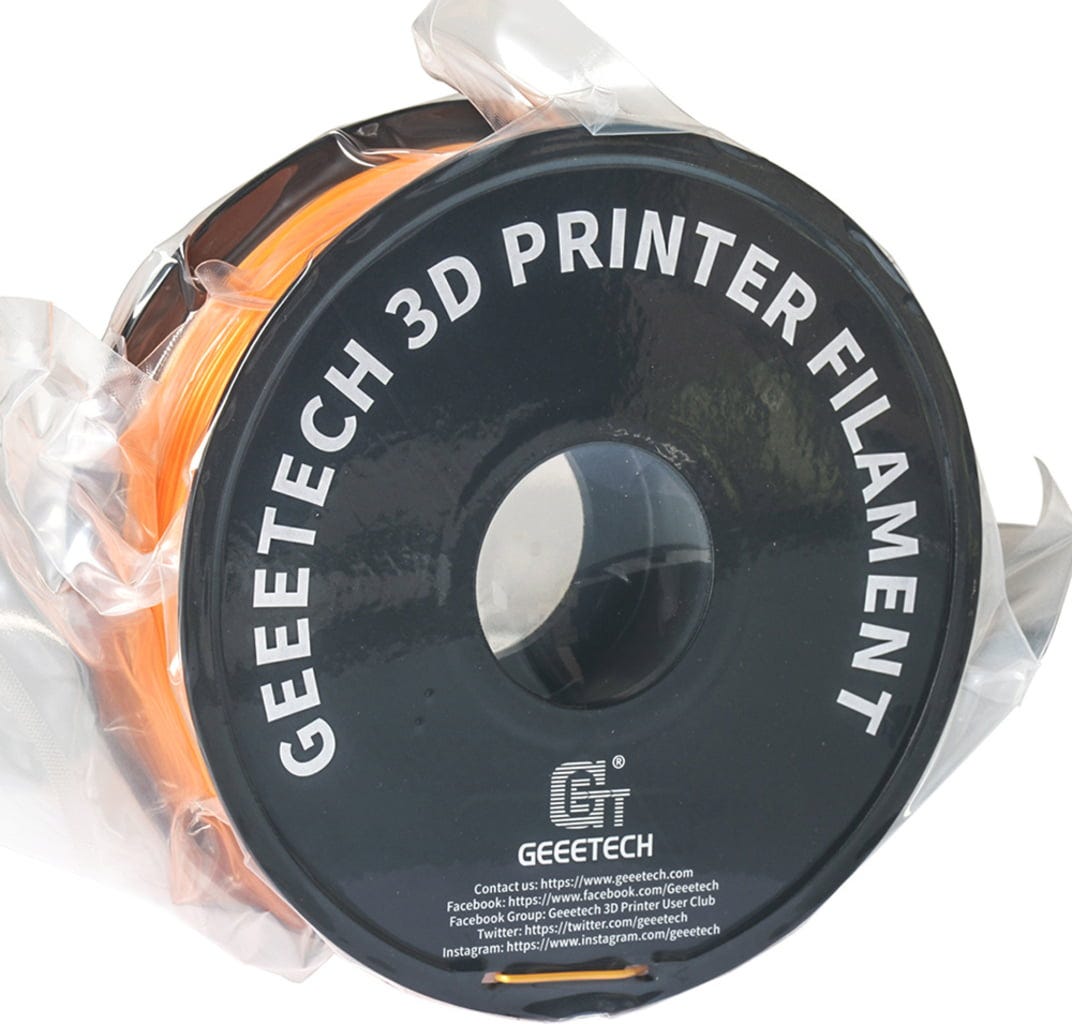 GEEETECH  PLA Orange, 1,75 mm / 1000 g    Leicht druckbares Filament mit geringen Fertigungstoleranzen