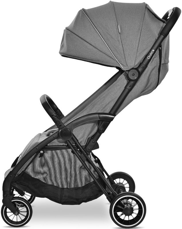 Lorelli - Quick Wandelwagen - Grijs - Verstelbare Rugleuning - 5-Punts Gordel