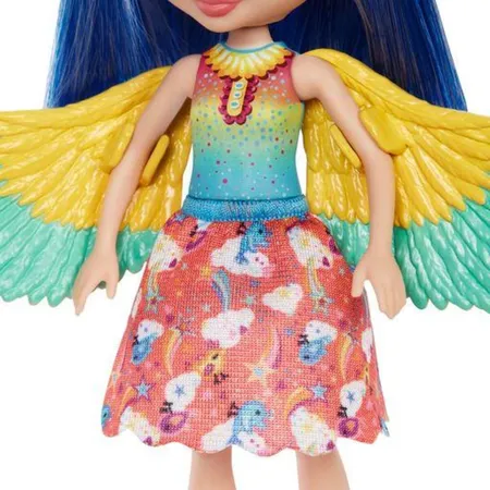 Mattel Royal Enchantimals Prita Parakeet & Flutter Puppe