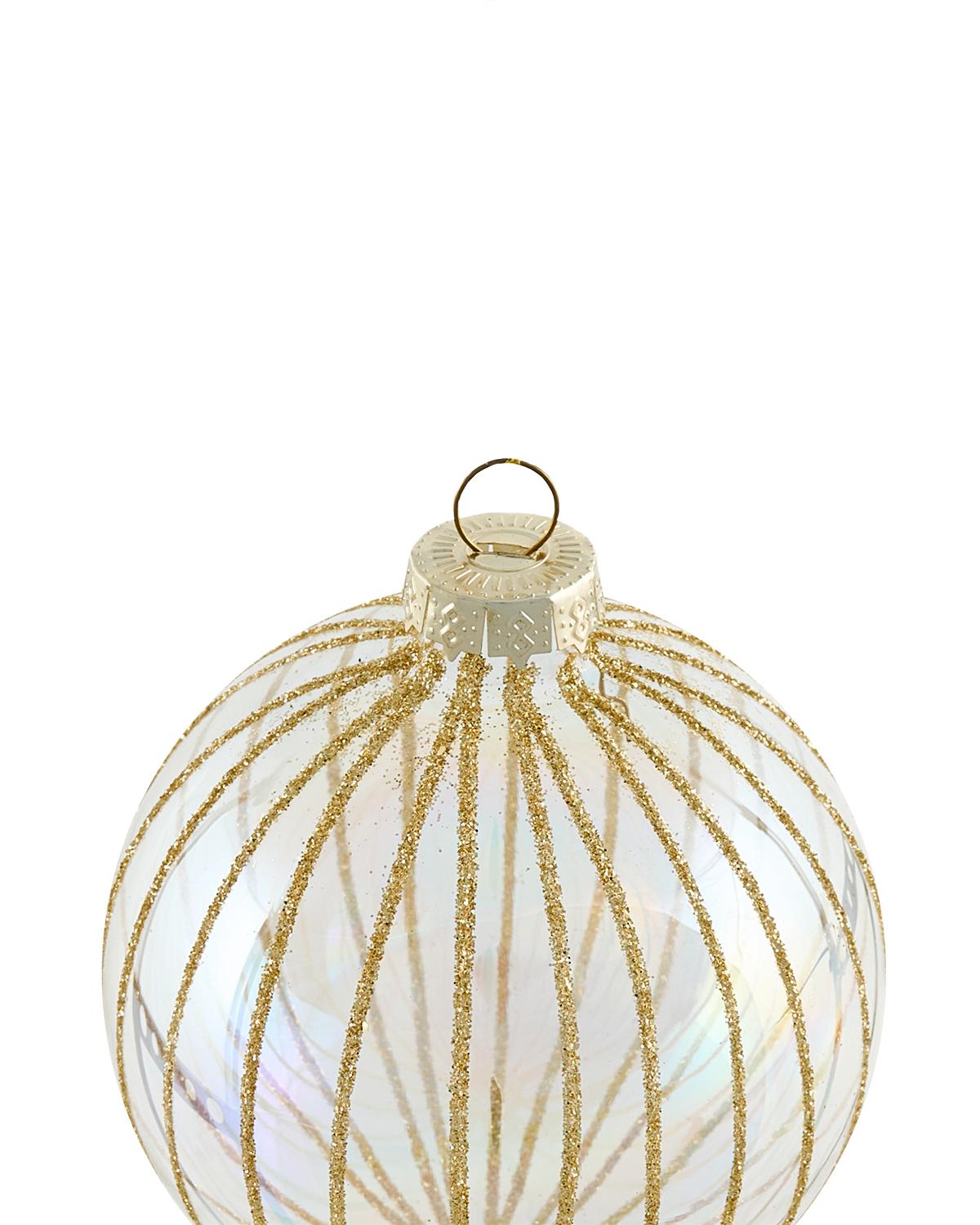 Set van 50 kerstballen SPARKLE Glas Rood/goud