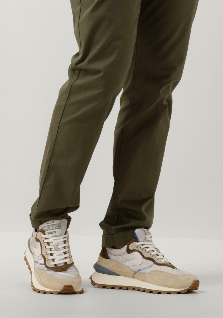 VOILE BLANCHE grijze voile blanche lage sneakers qwark hype man
