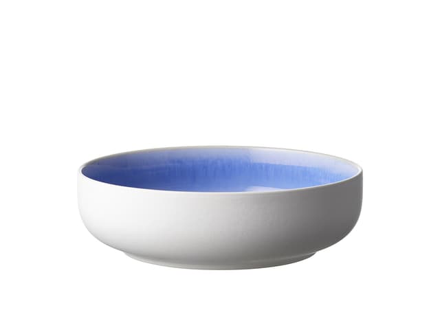 Studio Round Pastaskål Matte white/Shiny river