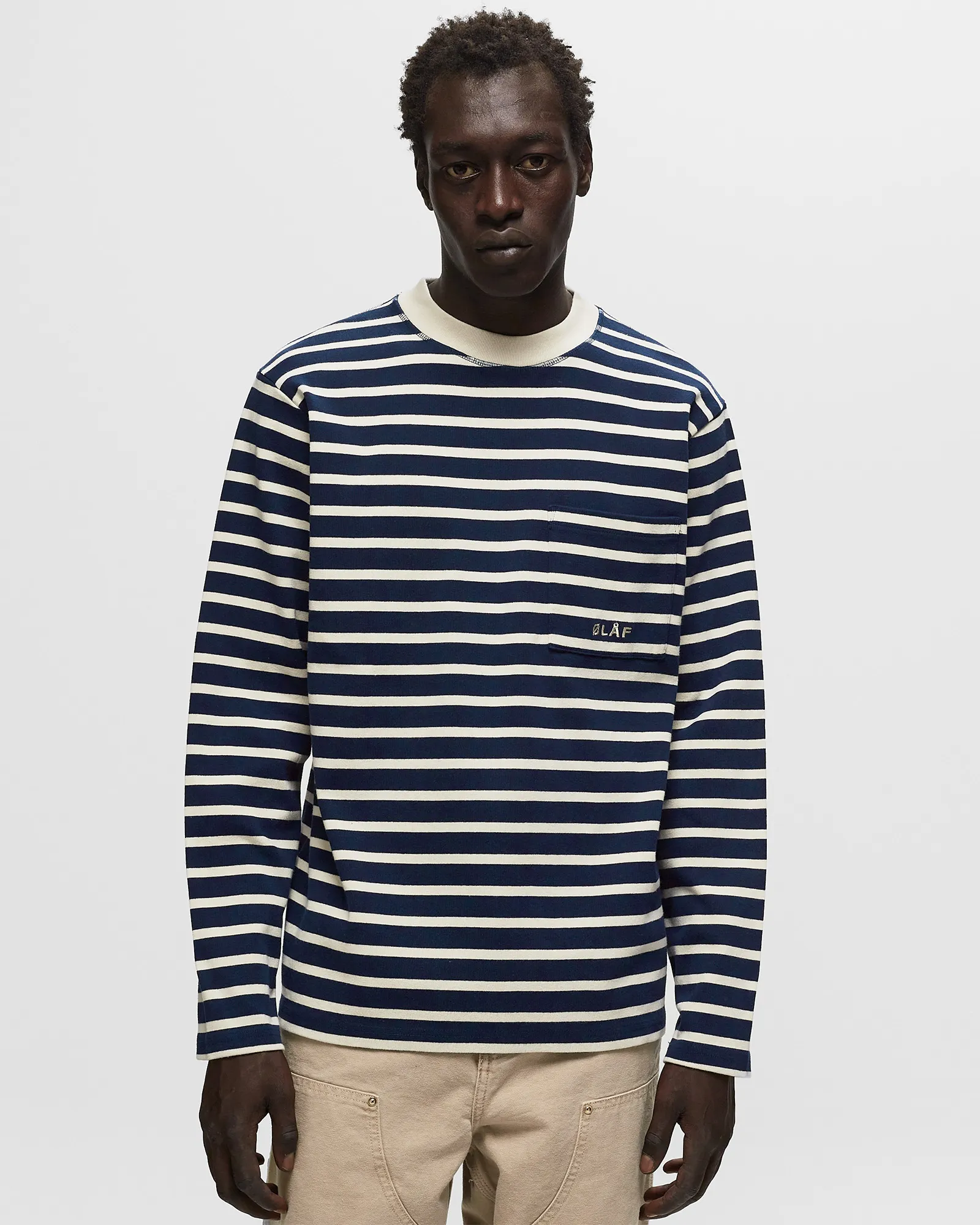 ØLÅF POCKET STRIPE SWEATSHIRT