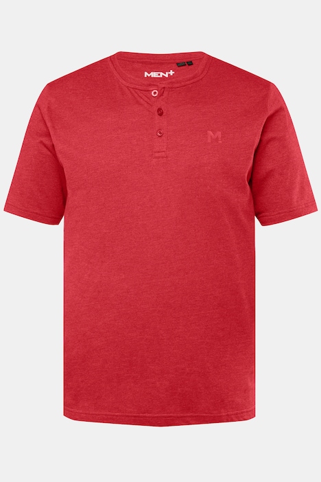 Men+ Henley, Basic, Halbarm, Rundhals, bis 8 XL