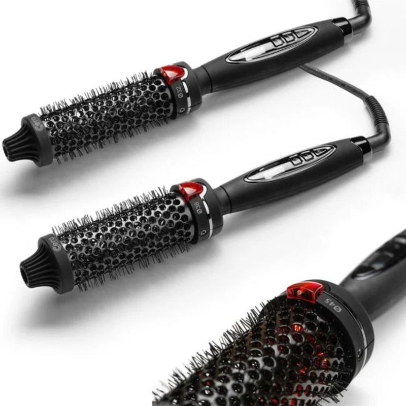 Cera - Infrared Hot Styling Brush - Krulborstel - Zwart - Keramisch