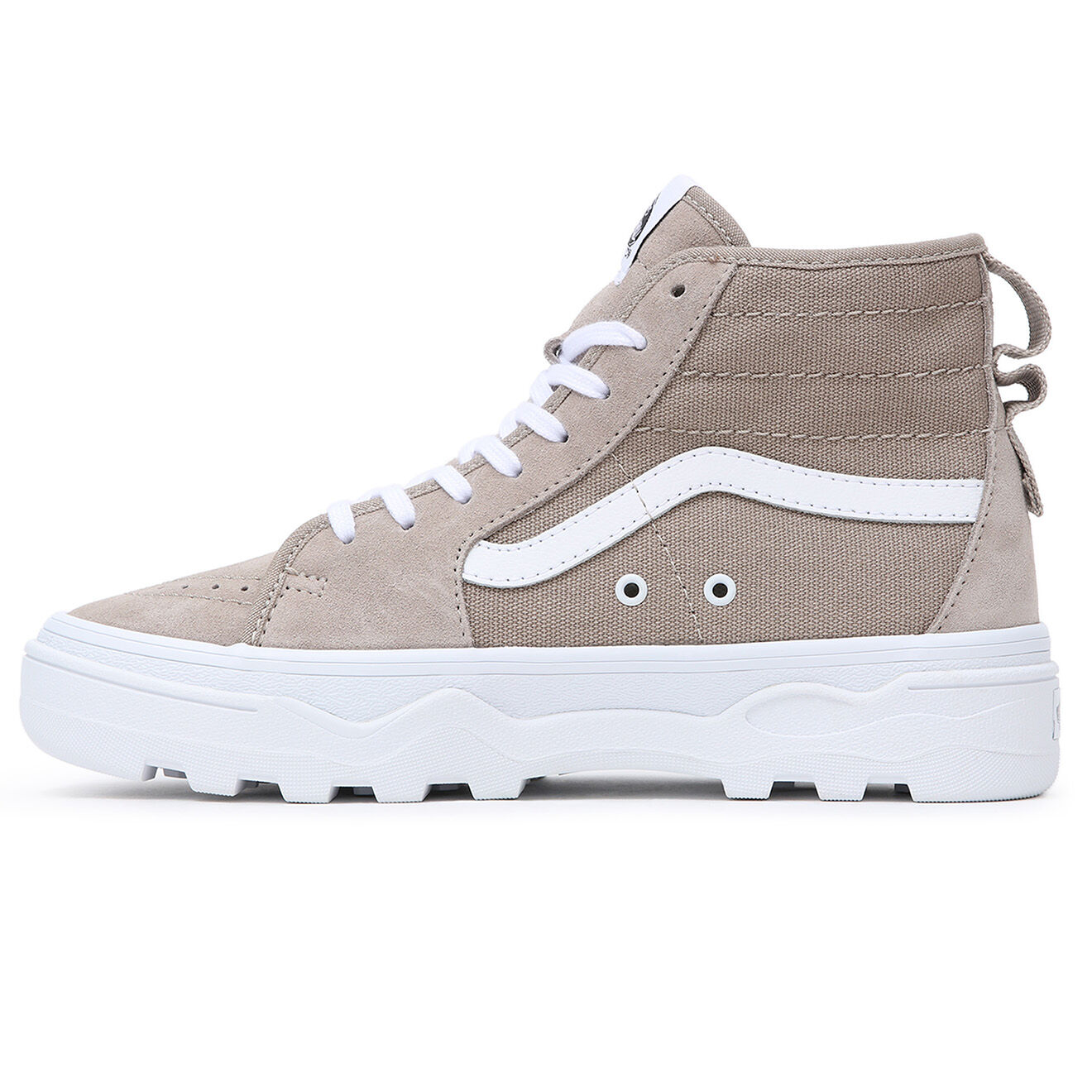 Vans Sneakers en Velours de Cuir & Textile Sentry SK8-Hi WC marron clair