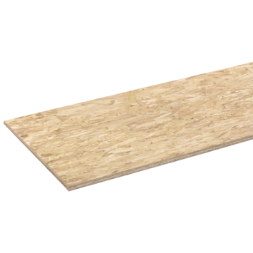 OSB3 plaat 244x59 cm dikte 15 mm met 4-zijdige tong en groef