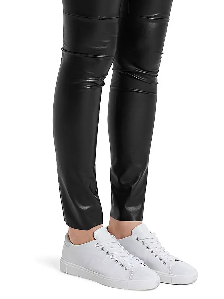 MARC CAIN Leggings in Lederoptik schwarz