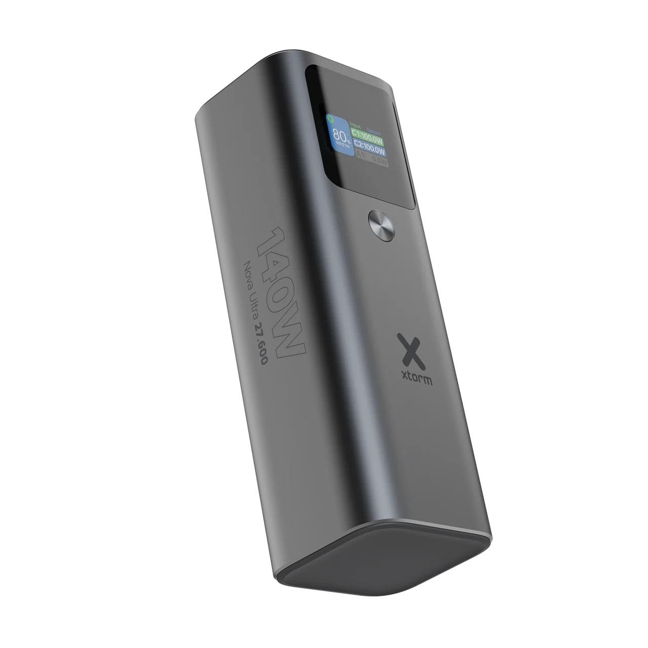 (140W) 27600mAh Nova Ultra 1x USB A / 2x USB C Powerbank Fast Charge Ladegerät (XNP276) - Grau