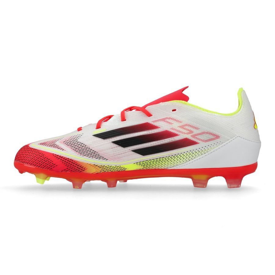 adidas F50 Elite FG Pure Victory - Blanc/Noir/Jaune Enfant