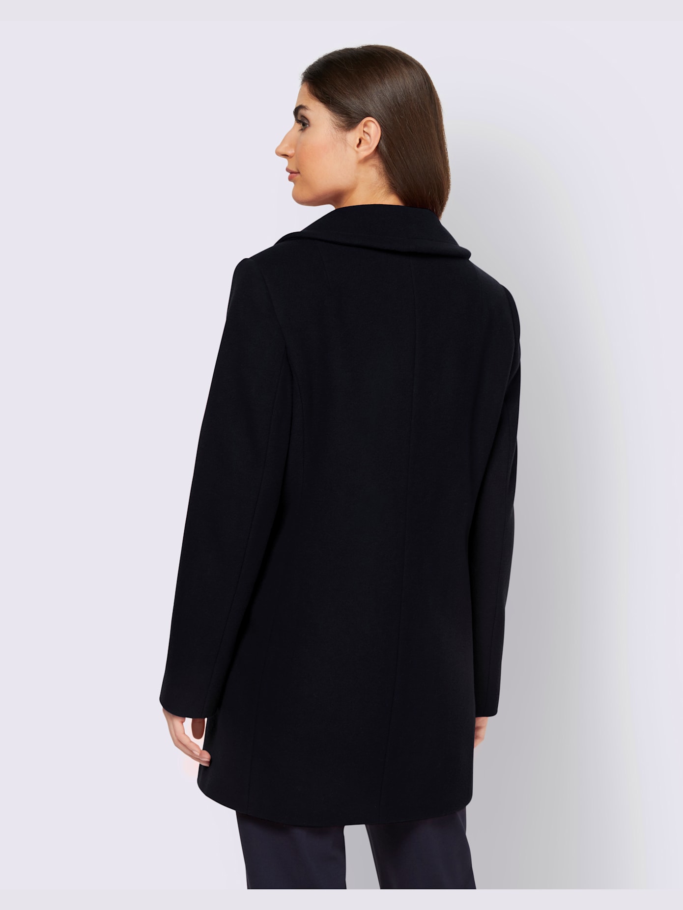 Veste longue 80% laine