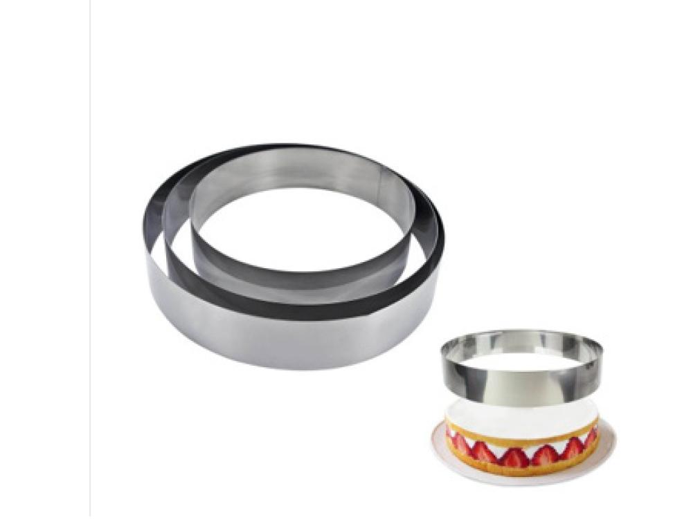 3 CERCLES A PATISSERIE 20 24 26CM INOX