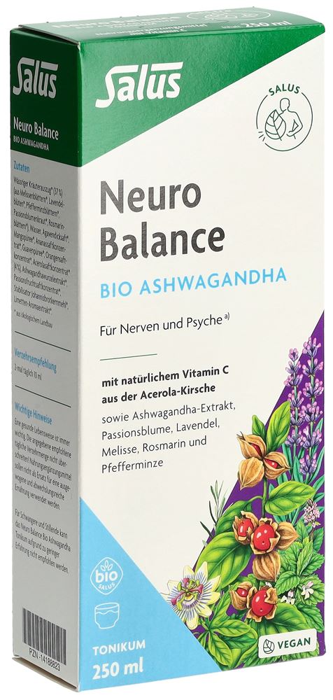 SALUS Neuro Balance Ashwagandha Tonikum<br>250 ml, Glasflasche, Tonikum