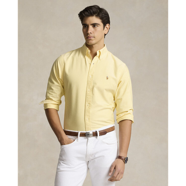 Polo Ralph Lauren Custom Fit Oxford Shirt Yellow oxford