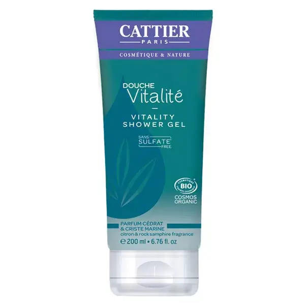 Gel de Banho Cattier Vitality com Cidra Orgânica e Funcho Marinho 200ml