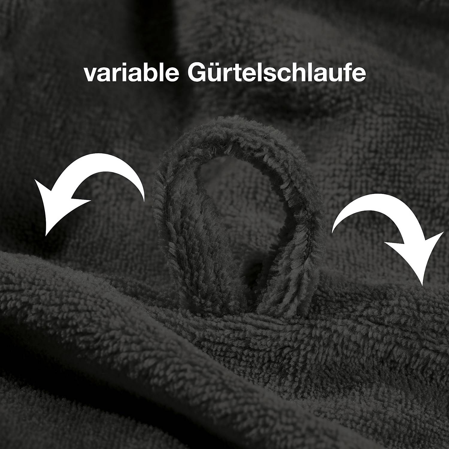 Softvelours Herren-Bademantel 