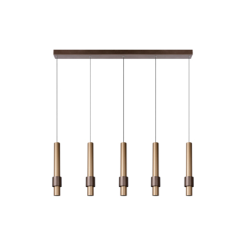 Lucide hanglamp Margary 5x4.2W koper