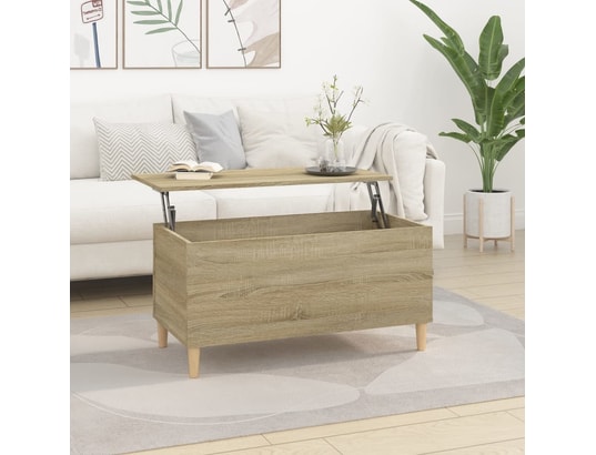 VIDAXL - Table basse chêne sonoma 90x44,5x45 cm bois d'ingénierie