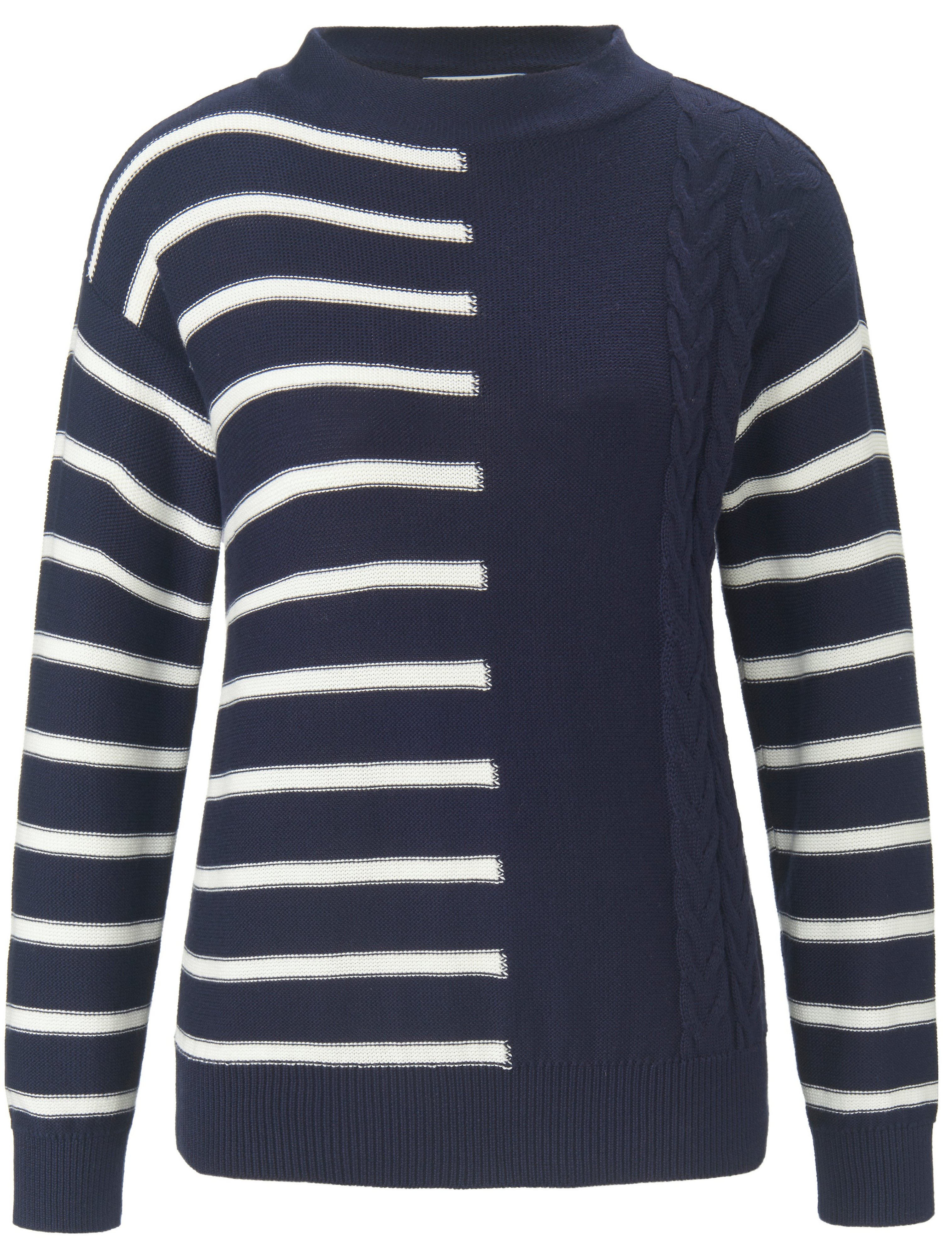 Pullover mit Stehbundkragen
