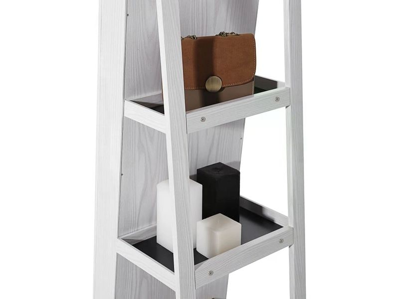 Songmics Schmuckhalter Weiss, 54 cm/ 55 cm x 160 cm/ 161 cm Schmuckschrank