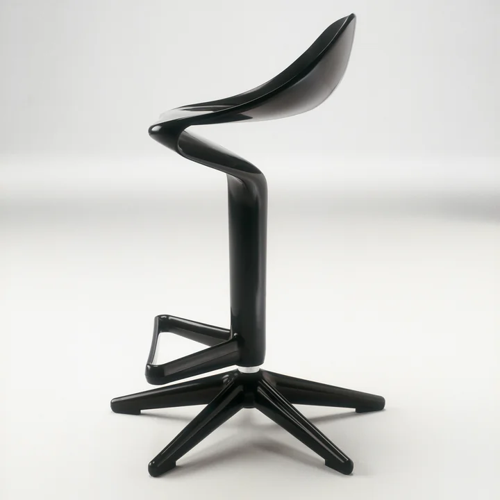 Kartell - Spoon Barhocker, schwarz