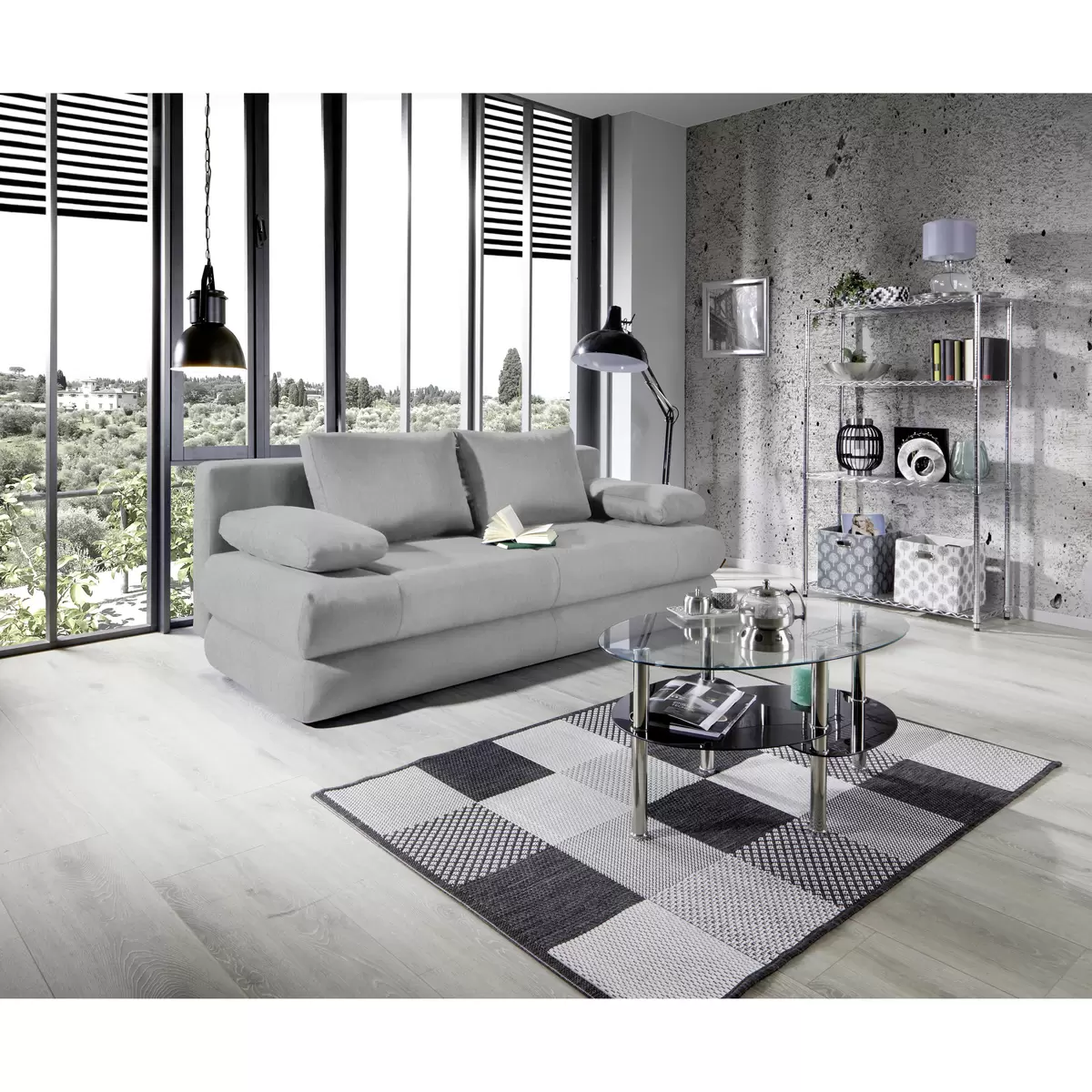 Schlafsofa Clipso 140x201 Grau