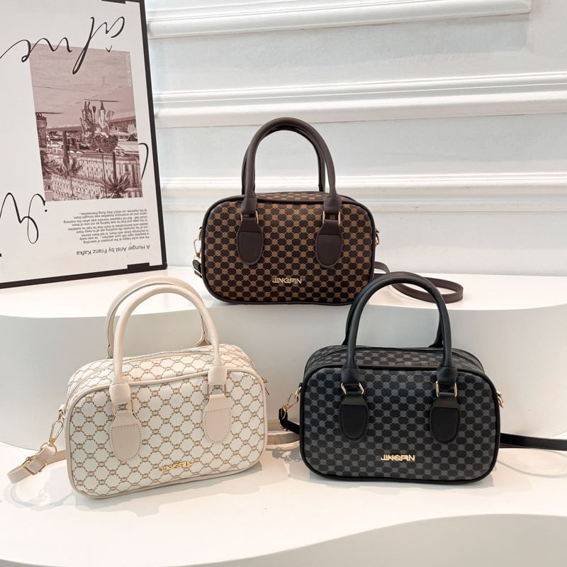 Kleevelind - Crossbody Bowler Bag met patroon