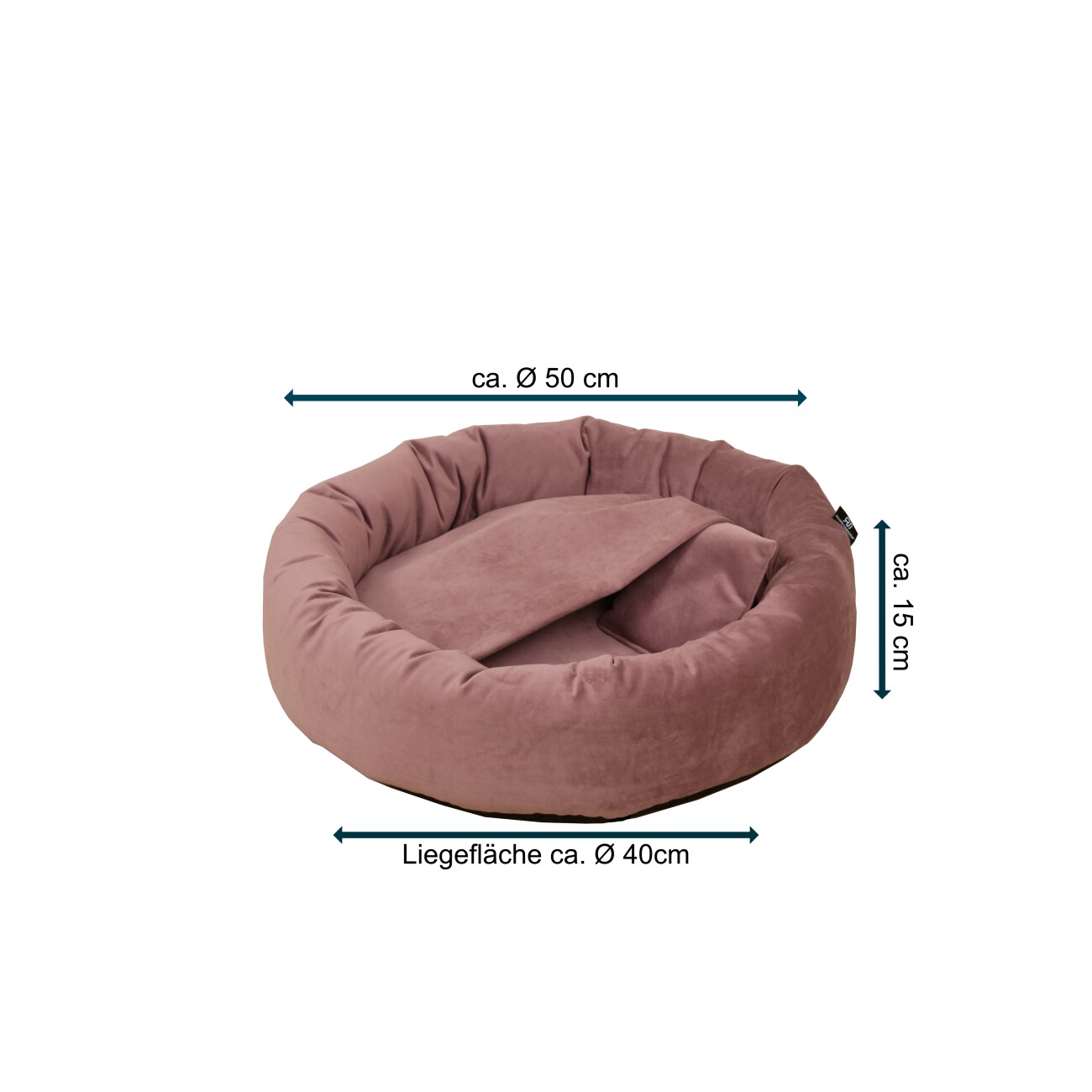 Rohrschneider ® Hundekissen inkl. Gratis-Beigabe, Kuschelhöhle 