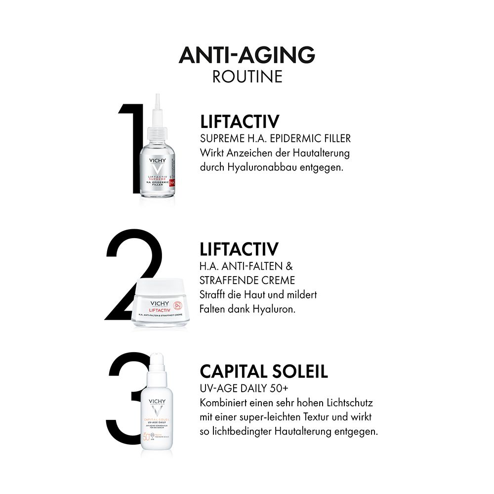 Vichy Liftactiv Anti-Falten & straffende Hyaluron Creme ohne Duftstoffe