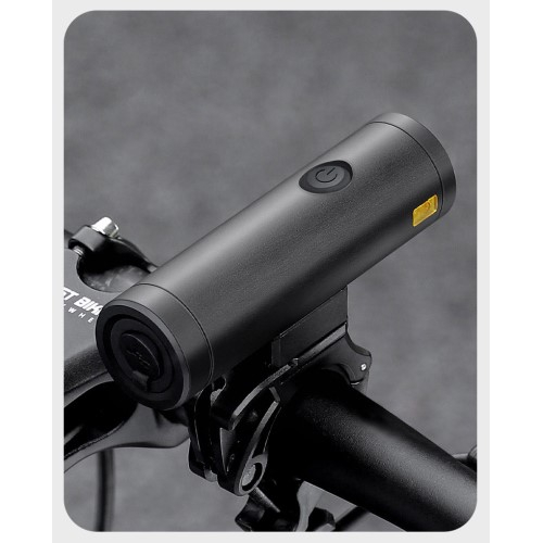 5000mAh Wiederaufladbares Aluminium USB Fahrrad Licht Velo LED Warnlicht IPX6 (1000 Lumen) - Schwarz
