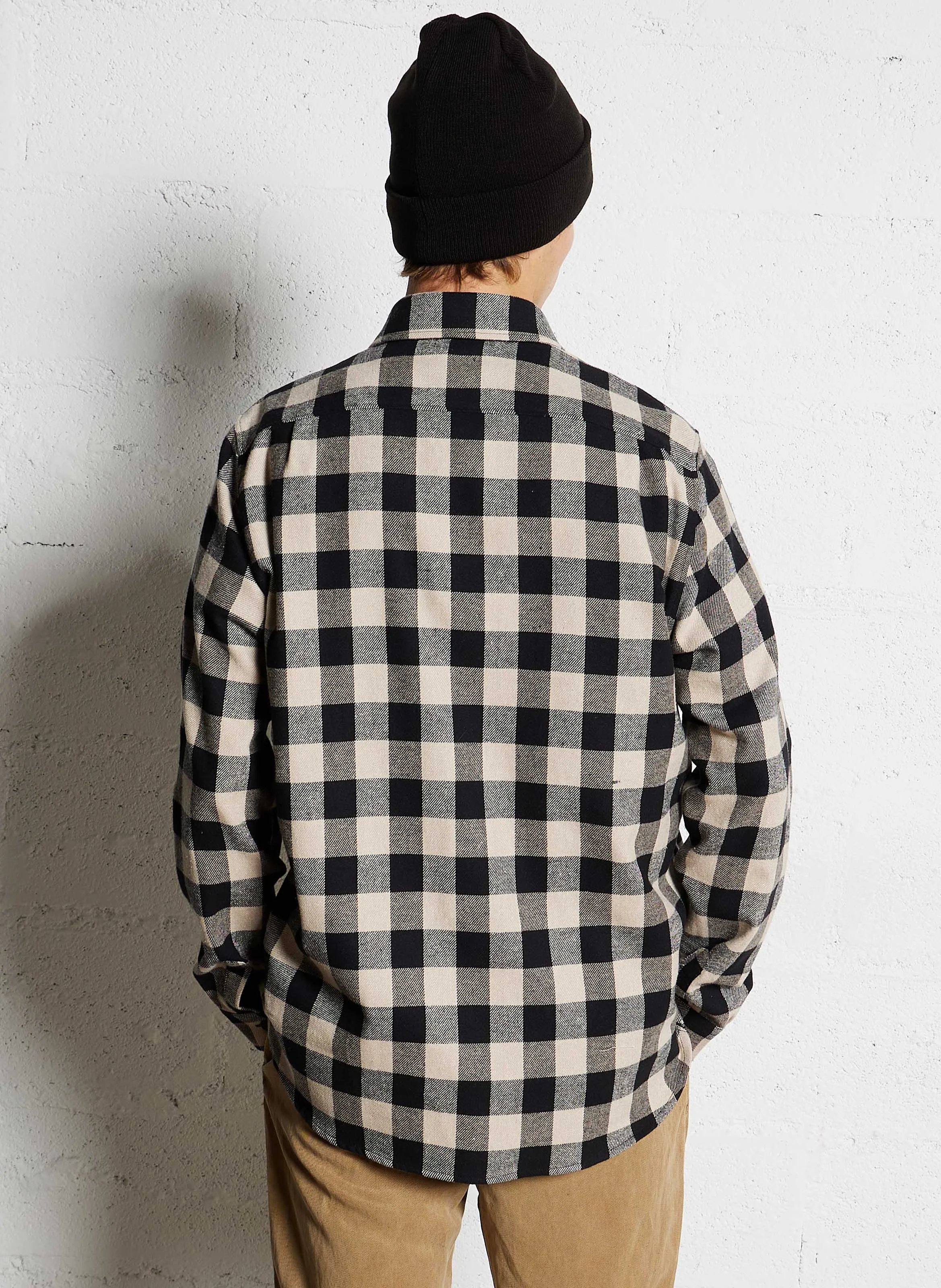 Surchemise regular-fit à carreaux | Noir