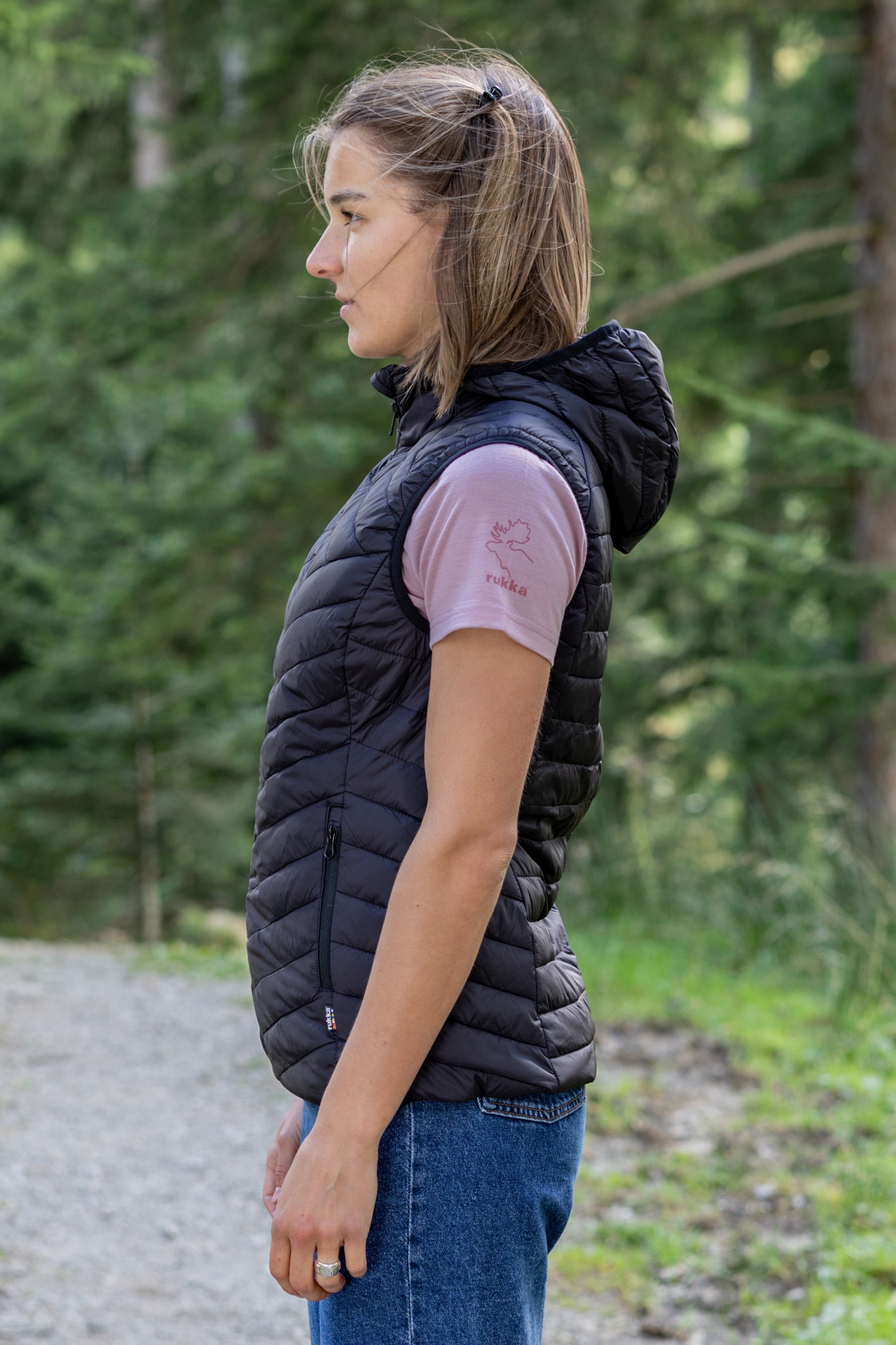 Frauen Weste Pac Light black